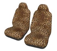 HYSDPUZK Cute Leopard Print All-In-One Car Seat Cover â€“ Full Size Print Design, Comfortable Polyester Fabric, Enhanced Protection For Car Seats