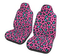 HYSDPUZK Cute Leopard Print All-In-One Car Seat Cover â€“ Full Size Print Design, Comfortable Polyester Fabric, Enhanced Protection For Car Seats