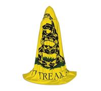 HYSDPUZK Dont Tread On Me Hooded Cape For Teens Halloween Costume, Cosplay, Masquerade, Wizard Robe