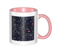 HYSDPUZK Double Color Ceramic Mug - 11oz Funny 3D Constellation Star Clusters Galaxies Pattern Coffee & Tea Cup, Cute Cups for Men Women