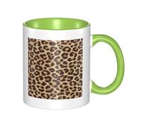 HYSDPUZK Double Color Ceramic Mug - 11oz Funny 3D Fun Leopard Print Pattern Coffee & Tea Cup, Cute Cups for Men Women