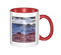 HYSDPUZK Double Color Ceramic Mug - 11oz Funny 3D Grand Canyon Pattern Coffee & Tea Cup, Cute Cups for Men Women