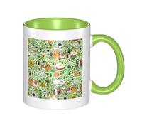 HYSDPUZK Double Color Ceramic Mug - 11oz Funny 3D Guinea Pig Pattern Coffee & Tea Cup, Cute Cups for Men Women