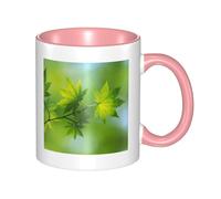 HYSDPUZK Double Color Ceramic Mug - 11oz Funny 3D Hd Green Nature Pattern Coffee & Tea Cup, Cute Cups for Men Women