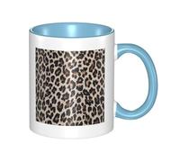 HYSDPUZK Double Color Ceramic Mug - 11oz Funny 3D Leopard Print Print Pattern Coffee & Tea Cup, Cute Cups for Men Women