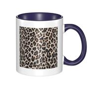 HYSDPUZK Double Color Ceramic Mug - 11oz Funny 3D Leopard Print Print Pattern Coffee & Tea Cup, Cute Cups for Men Women