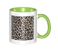 HYSDPUZK Double Color Ceramic Mug - 11oz Funny 3D Leopard Print Print Pattern Coffee & Tea Cup, Cute Cups for Men Women