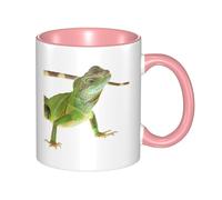 HYSDPUZK Double Color Ceramic Mug - 11oz Funny 3D Lizard Hd Pattern Coffee & Tea Cup, Cute Cups for Men Women