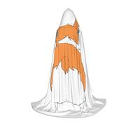 HYSDPUZK Funny Corgi Butt Brown Hooded Cape For Teens Halloween Costume, Cosplay, Masquerade, Wizard Robe