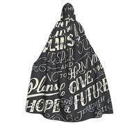 HYSDPUZK Halloween Hooded Cloak For Unisex Adults Fun I Know The Plans Have You Declares Lord Print Party & Cosplay Capeâ€‹
