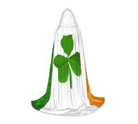 HYSDPUZK Irish Flag Hooded Cape For Teens Halloween Costume, Cosplay, Masquerade, Wizard Robe