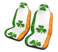 HYSDPUZK Irish Flag Print All-In-One Car Seat Cover â€“ Full Size Print Design, Comfortable Polyester Fabric, Enhanced Protection For Car Seats