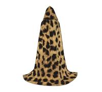 HYSDPUZK Leopard Animal Print Hooded Cape For Teens Halloween Costume, Cosplay, Masquerade, Wizard Robe
