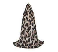 HYSDPUZK Leopard Print Print Hooded Cape For Teens Halloween Costume, Cosplay, Masquerade, Wizard Robe