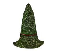 HYSDPUZK Texture Veins Hooded Cape For Teens Halloween Costume, Cosplay, Masquerade, Wizard Robe