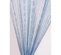 HYSENM Soft Balls String Curtains 39"X79" Fringe Window Panel Fly Screen Room Dividers Curtain for Door Doorways Windows Living Room Bedroom Wedding Party Hotel Restaurant, Silver 39"X79"