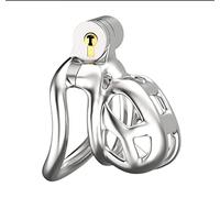 HYSHGJY 316 Stainless Steel Python V1.0&V2.0 Design Male Chastity Device Belt Penis Cage Ring with Urination Hole Adult Toys (Nub V2.0- Ring 50mm)