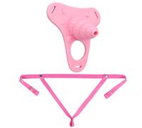 HYSHGJY Male Chastity Belt Wearable Sissy Cross-Dressing Pink Silicone Conch Penis cage Adult Sex Toys;4 Types Available (Pink-542+Pink Elastic Belt)