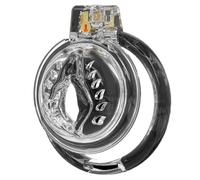 HYSHGJY Soft Silicone Falt Chastity Cage Penis Bondage Mini Cage with 6 Size Cock Rings Catheter Adult Sex Toys for Men (Clear 21-1P)