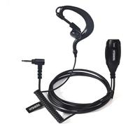 HYSHIKRA 2.5mm 1 Pin G Shape Headset with Mic Big PTT, Compatible with Motorola TLKR T60 T61 T62 T81 T80 T82 Extreme Hunter HYT TC-320 Two Way Radio Earpiece for Security Bodyguard