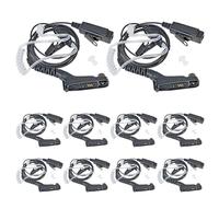 HYSHIKRA Acoustic Tube Earpiece Headset with Mic Compatible with Motorola DP3400 DP4400 DP4800 DGP4150 XiR-P8200 Xpr-6300 Multi Pin Two Way Radio (10)