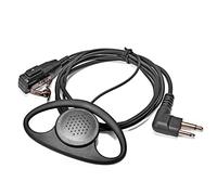 HYSHIKRA D Shape Radio Earpiece, Microphone with PTT Headset Compatible for Motorola CP040 CP200 GP300 DP1400 CLS1110,CLS1410 Walkie Talkie (1 Pack)
