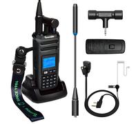 HYSHIKRA QUANSHENG TK-11 10W VHF/UHF Walkie Talkie 2500mAh Batter Support Full-Band Receive and Multi-Band Transmit NOAA Spectrum Analyzer Dual Type-C Charging (with Transparent tube Earpiece)