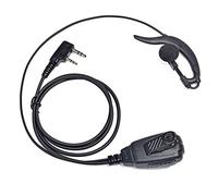HYSHIKRA Radio Earpiece Compatible with Retevis Baofeng UV5R Kenwood TK250 Walkie Talkie Headset with PTT and Mic (G Shape, 1 PACK)