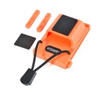 HYSHIKRA Two Way Radio Belt Clip Walkie Talkie Quick Disassembly Belts Accessories, for Handheld Radio/Speaker Microphone/Mobile Radio Speaker, Compatible with Baofeng Motorola Quansheng (Orange)