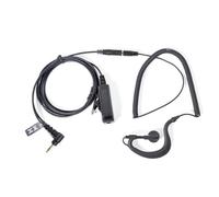 HYSHIKRA Universal 2 Way Radio Audio Adapter Cable 3.5 Female to Single-pin with PTT 3.5mm Jack Reception Only Headset Compatible with Motorola Talkabout T100 T200 T260 T280 (G Shape)