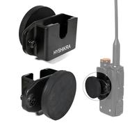 HYSHIKRA Universal 3-in-1 Strong Magnetic Wall-Mounted Walkie-Talkie Holder with 7.5 kg Suction Force Compatible with Baofeng Quansheng Motorola Kenwood and Other Handheld 2 Way Radios and Microphones