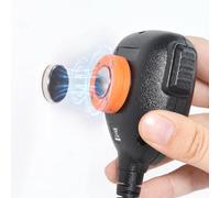 HYSHIKRA Universal CB Microphone Magnetic Kit, Round Knob Mobile Radio Speaker Mic Magnet Holder Mount for Motorola HLN9073B CDM1250 CDM750 Kenwood TK768G TK868G TM471A (Orange)