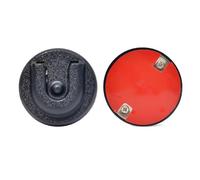 HYSHIKRA Universal Ham CB Radio Microphone Hanger, Round Knob Mic Holder Mount with Adhesive Back for Motorola HLN9073B CDM1250 CDM750 GM300 Kenwood TK768G TK868G Two Way Radios (BLACK01, 1 PACK)