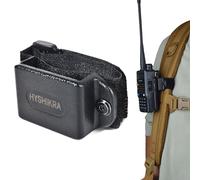 HYSHIKRA Universal Two-Way Radio Mount for Backpacks & Shoulder Straps - Heavy-Duty Hook and Loop Design for Baofeng Kenwood Motorola Midland Yaesu Walkie-Talkies with Belt Clips