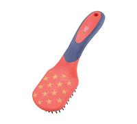 HySHINE Star Easy Grip Mane and Tail Brush - Navy/Red - 23.8 x 7.3cm