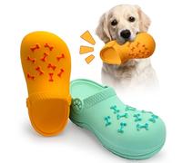 HYSHLC 2 x Indestructible Dog Toy, Squeaky Toy, Dog Interactive Toy, Dog Toy, Slippers Intelligence Set for Small and Medium Dogs for Chewing and Hunting, Yellow Green