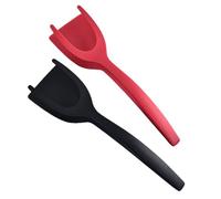 HYSHLC 2Pcs 2in1 Egg Flipper Spatulas Non-Stick Frying Tongs Kitchen Cooking Pancake Fish French Toast Omelet Making