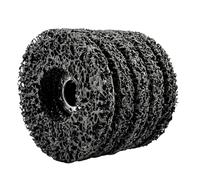 HYSHLC 5PCS 115mm Black Strip Discs, 4.5inch Angle Grinder Stripping Wheel for Paint, Rust Oxidation Removal, Grinding Discs Suitable for Metal Wood Stone Surface Polish