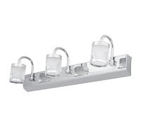 HYSJDMNC Bathroom Mirror Wall Lamp LED Mirror Front Light Modern Simplicity Vanity Mirror Lights Stainless Steel Bathroom Wall Lamp 3 Heads Bathroom Mirror Lamp Interesting