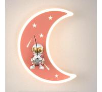 HYSJDMNC Creative Moon Shape Wall Lamp 11.6 Inch Resin Wall Mounted Lamp, Nordic Modern Wall Sconce with Acrylic Shade, 14W Metal for Bedroom Bedside Study Stairs Hallway Kitchen Restaurant YYuan