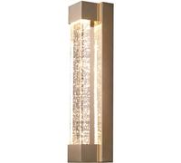 HYSJDMNC Crystal Wall Lighting Fixture Rectangle LED Wall Sconce Modern Bubble Design Wall Mount Lamp, 3 Color Mode Light Luxury Minimalist Living Room Bedroom Hallway Decor Wall Scocnes YYuan