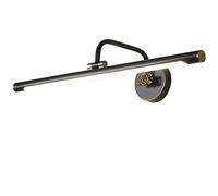 HYSJDMNC LED Bathroom Mirror Light Vintage Brass Wall Sconce Lighting with Swivel Lamp Head Make-up Light 4000K Hotel Restaurant Bedside Reading Lamps Fixtures Lights Black 45CM/9W (Bras Interesting
