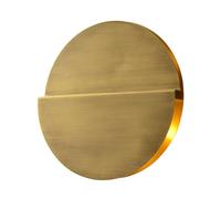 HYSJDMNC Minimalist Creative Living Room Background Wall Full Copper Wall Lamp Personality Wall Light Modern Interior Decoration,Round/Square Wall Sconce,11.8in Wall Lamp YYuan