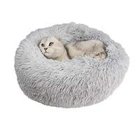 HYSJDMNC Pet Dog Cat Calming Bed, Donut Cat Sofa Reversible Cushion Puppy Sleeping Bag Self-Warming Kennel for Sleeping Winter, Anti-Slip Bottom YYuan