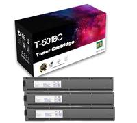 HYSMF New Compatible Black Printer Toner Cartridge Set With Chip For Toshiba T-5018C E-Studio 2018A 2518A 3018A 3518A 4518A 5018A,Black-3 Pcs