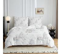 HYSNKSM Bettwäsche 200x200 Hellbraun Bettwäsche Sets 3Teilig Mikrofaser Bettbezug 200 x 200 und 2 Kissenbezug 80x80 cm Kuschelige Bettbezüge Eisbären mit Reißverschlusd337