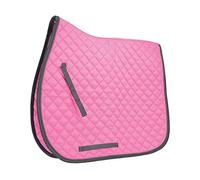 HySpeed Vitesse hy Pro Saddle Mat - Pink with Black Cord Binding - Pony