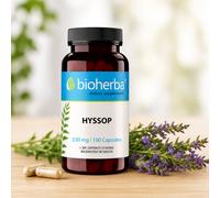 HYSSOP 330mg Herbal Supplement +Zinc Respiratory System 100 Caps