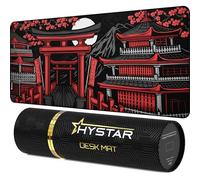 Hystar Extended Gaming Mouse Pad | 5mm Thick, Waterproof Surface, Smooth Polyester Fabric, and Natural Rubber Base | Zen (XXL 36" x 16")
