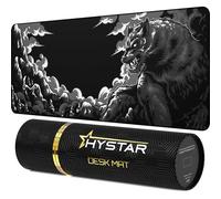 Hystar Extended Gaming Mouse Pad | XXL 36" x 16" | 5 mm Thick, Waterproof Surface, Smooth Polyester Fabric, and Natural Rubber Base | Mythic Fenrir